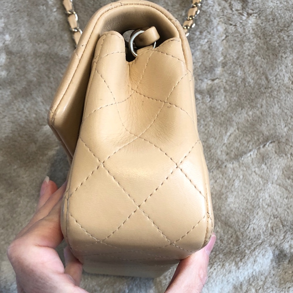 Chanel Tan Quilted Leather Mini Shoulder Bag - Picture 16 of 16